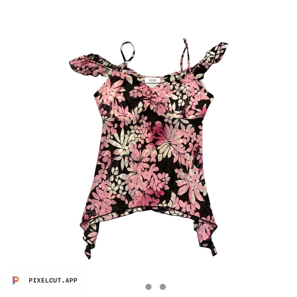Y2K floral tank